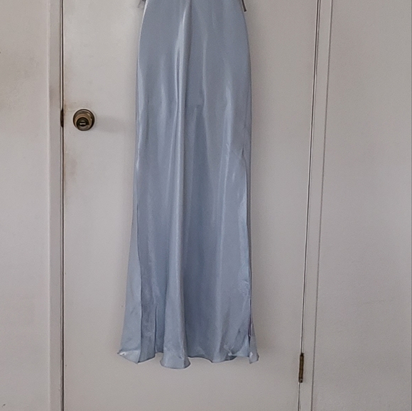 Vintage Blue Slip Gown - Picture 6 of 8